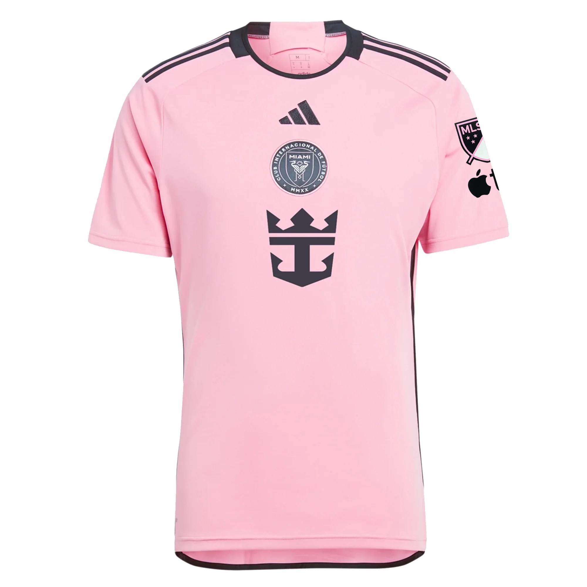 adidas Inter Miami DeAndre Yedlin Royal Caribbean Home Jersey w/ MLS   Apple TV Patches 24/25 (Easy Pink) Muscle Friendly