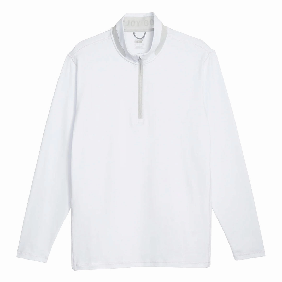 Ribbed Collar Style Run Control Puma - Men's Lightweight Golf 1/4 Zip Pullover (621862 02)