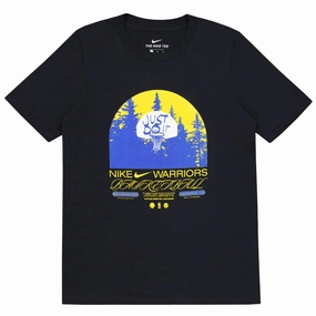 NBA - Kids' (Junior) Golden State Warriors Max90 Short Sleeve T-Shirt (HZ2B7FFP6 WAR) Team Vibe Zero Chafe Technology