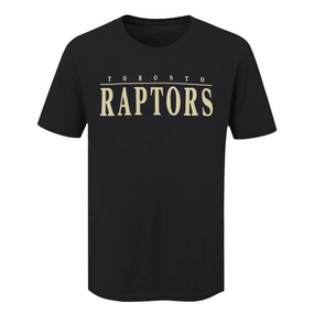 NBA - Men's Toronto Raptors Title Short Sleeve T-Shirt (NAXA09PMSC3A1PB 00BLK) Breathable Underarm Gussets Focus Fit
