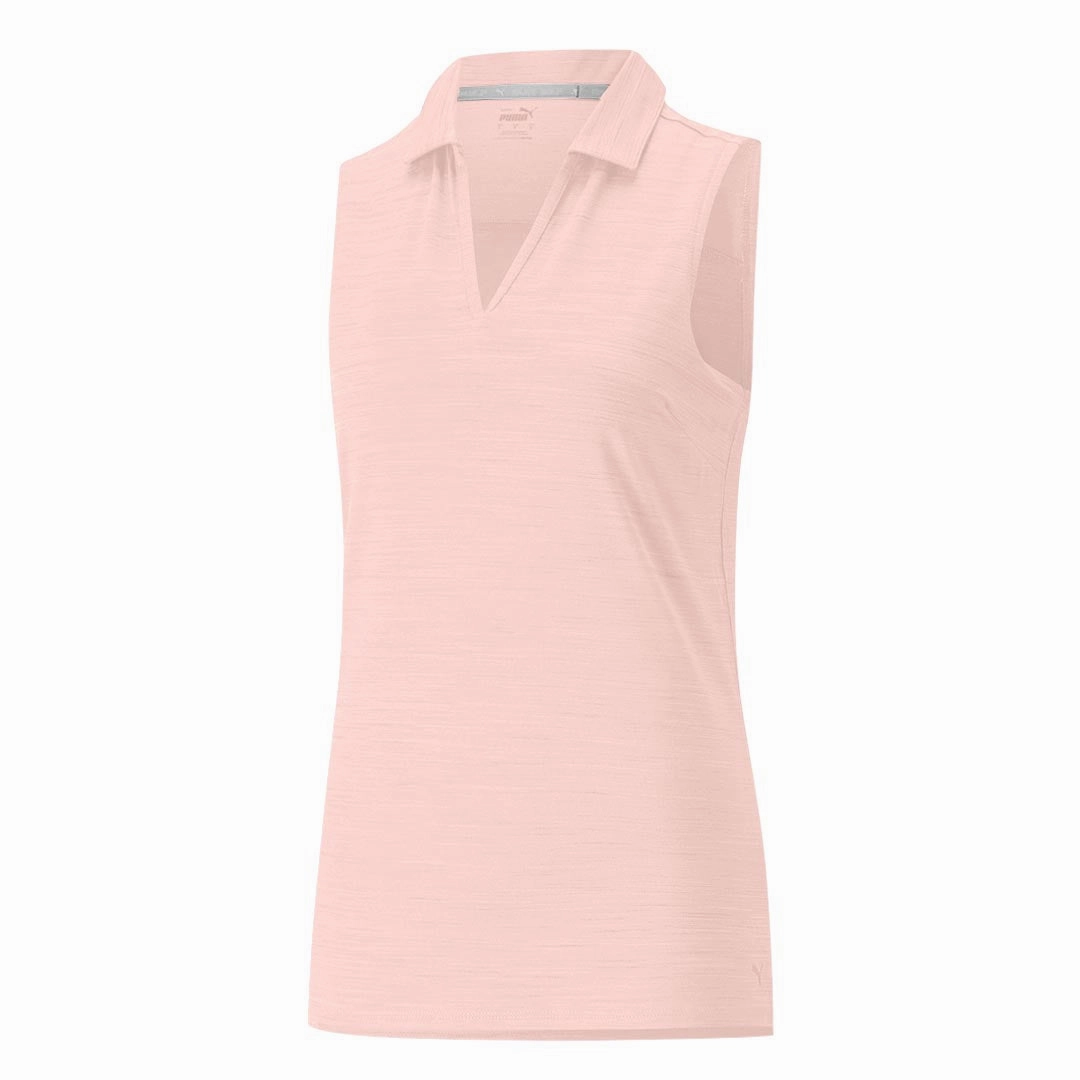 Puma - Women's Cloudspun Coast Sleeveless Polo (532992 19) Non Irritating Seams UV Protection Finish