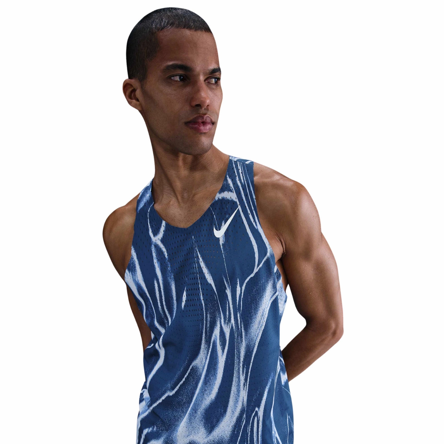 Mens Nike DriFit ADV Aeroswift Singlet River Core LowBulkFabric