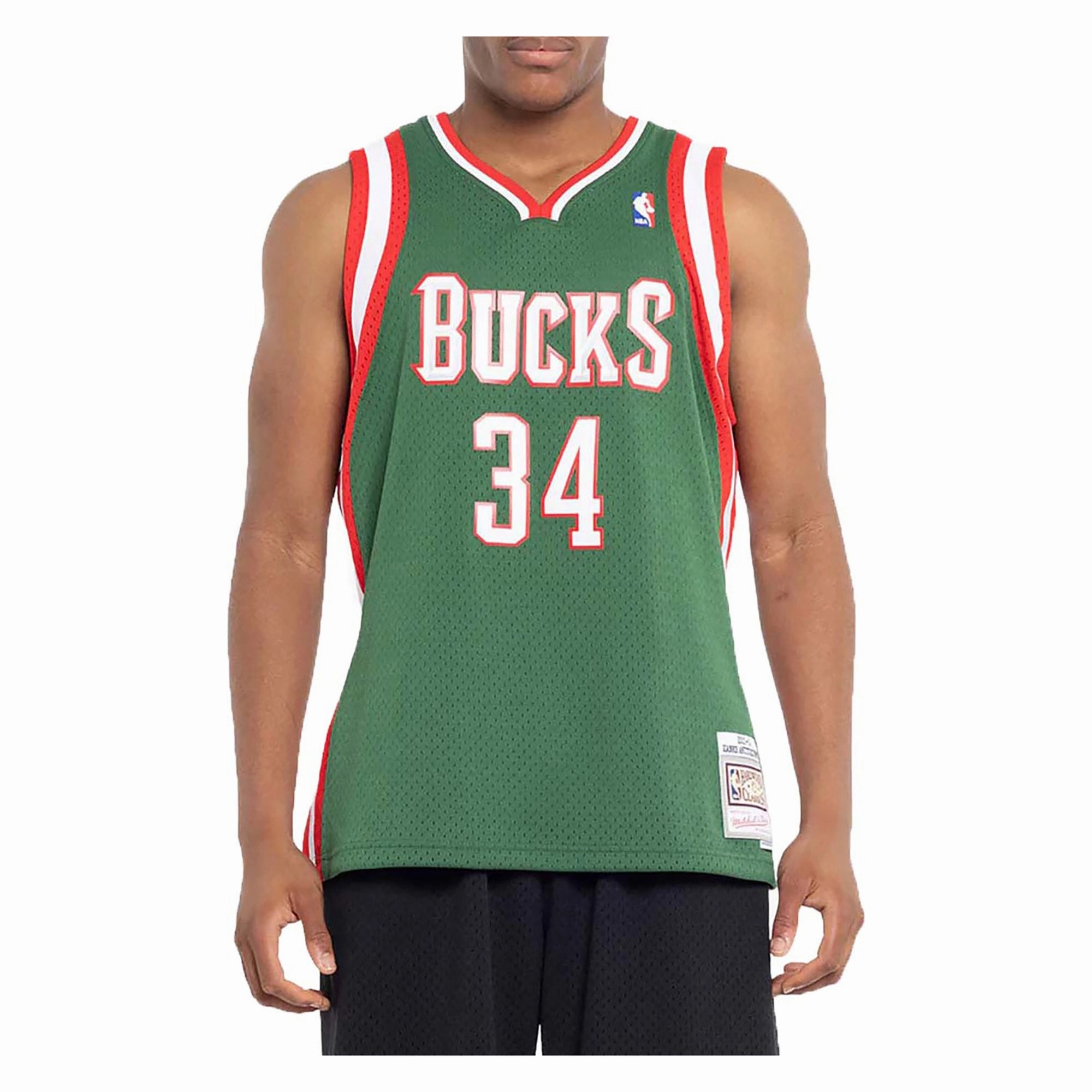 NBA Milwaukee Bucks Giannis Antetokounmpo 2013-14 Road Swingman Jersey Warm Up
