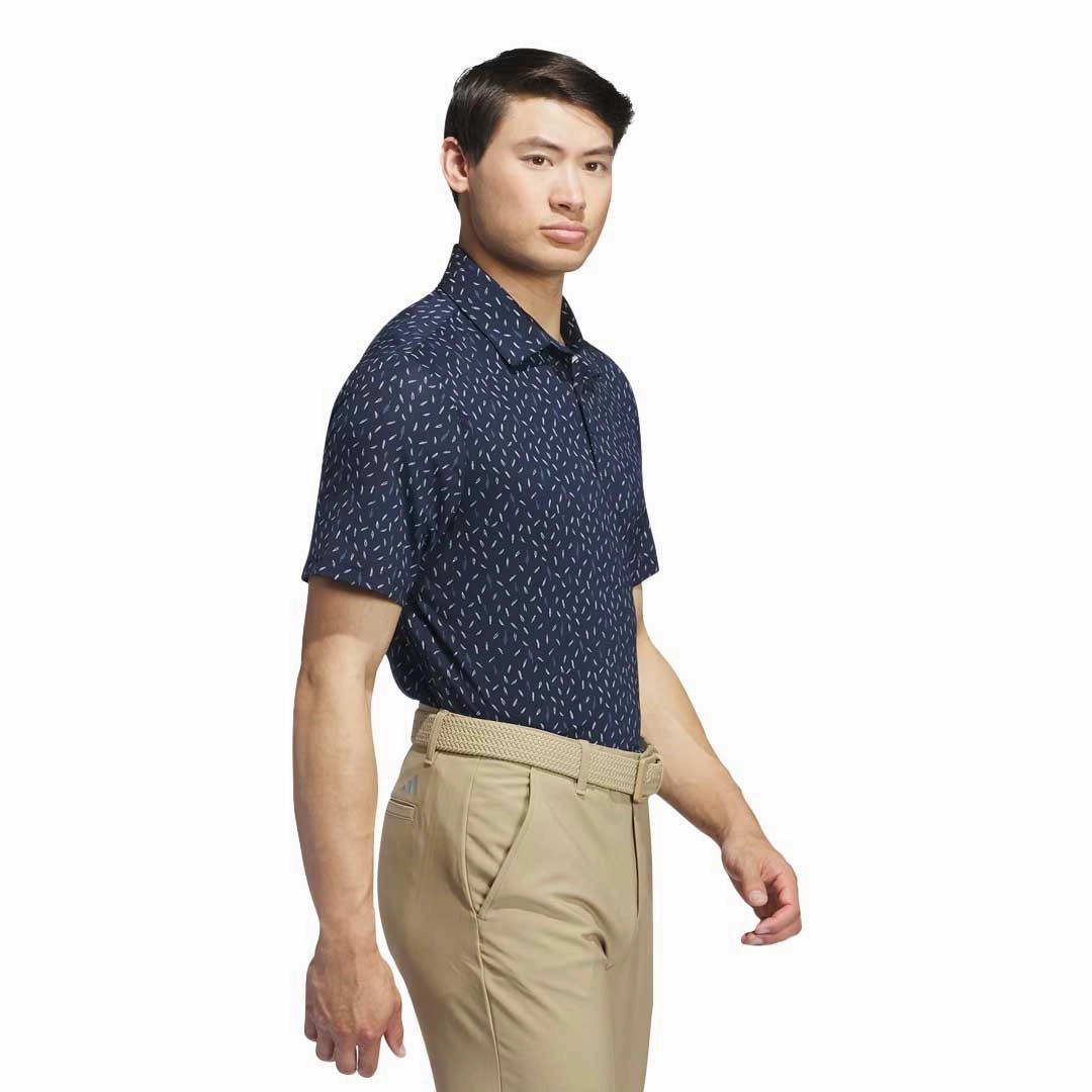adidas - Men's Ultimate365 Allover Print Polo (IL0555) Weightless Layer Compact Knit Texture