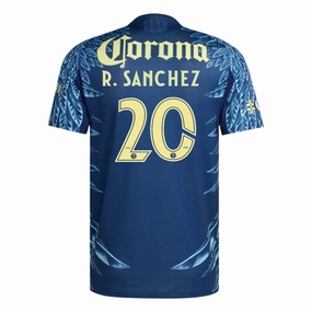 adidas R. Sanchez Men's Club Am??rica 25/26 Authentic Away Jersey (Blue) Lightweight Gear