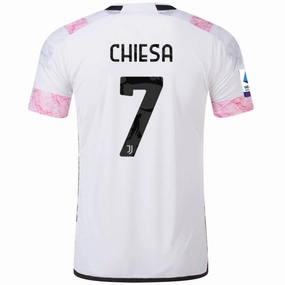 adidas Juventus Authentic Federico Chiesa Away Jersey w/ Serie A Patch 23/24 (White) Endurance Wear