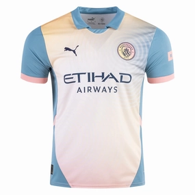 Puma Manchester City Fourth Jersey 24/25 (Packaging Rosebay/Bold Blue) All Day Fit