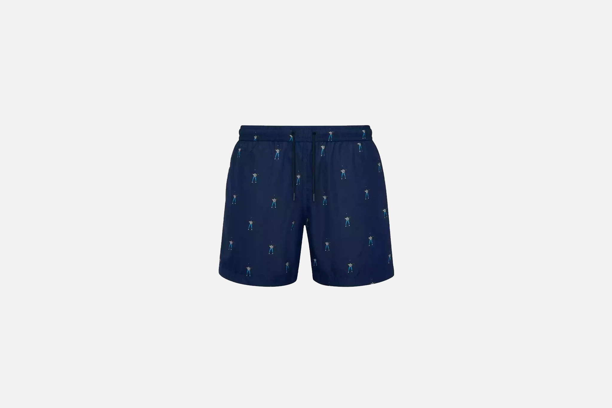 Micro Perforated Ventilation Eastside Golf "Swingman Swim Trunks" M - Navy Blue