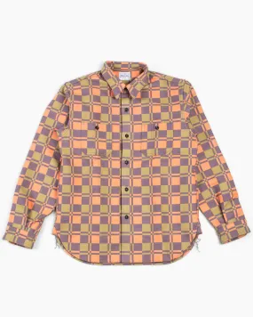 The Real McCoy's MS20103 8HU Horse Blanket Flannel Shirt Orange Fashionable Pick