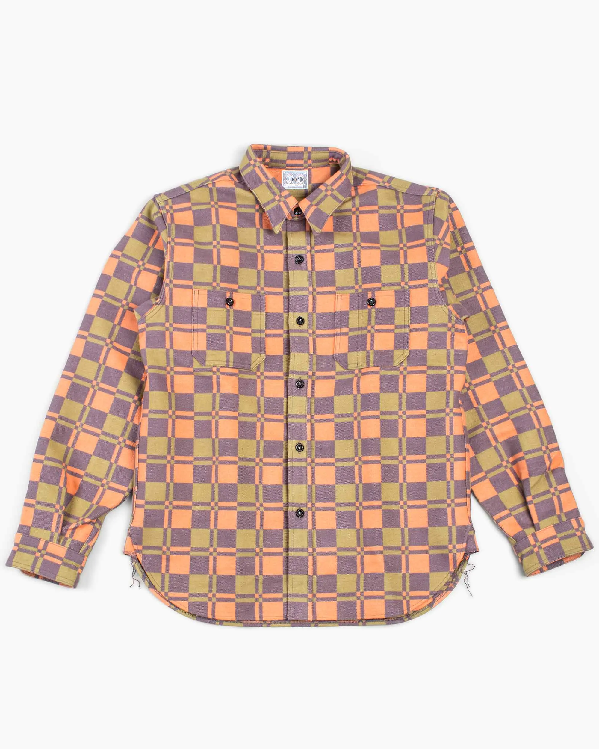 The Real McCoy's MS20103 8HU Horse Blanket Flannel Shirt Orange Fashionable Pick