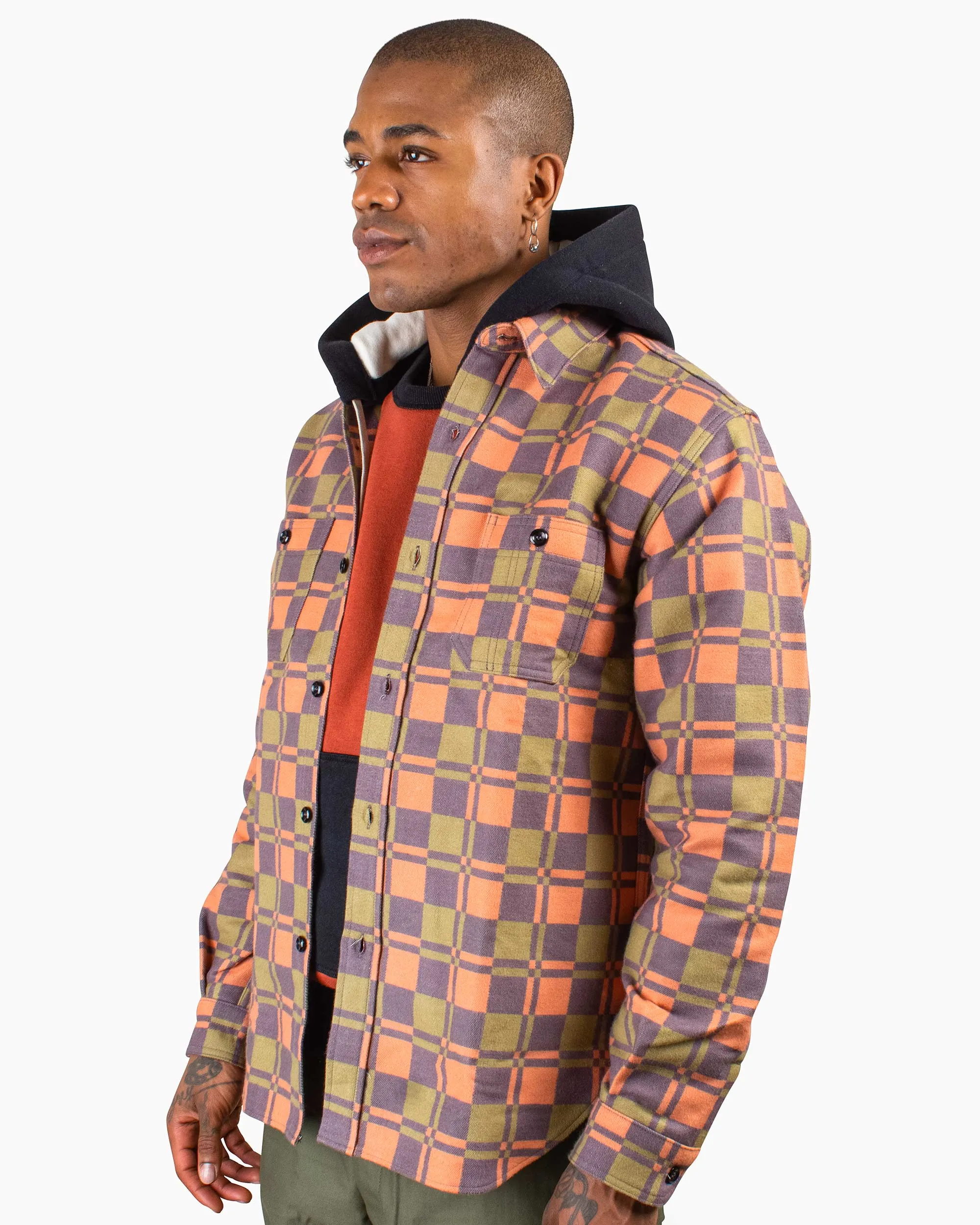 The Real McCoy's MS20103 8HU Horse Blanket Flannel Shirt Orange Personalized Touch