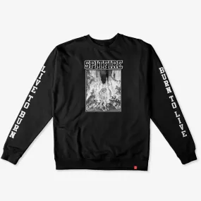 DurableThreadwork Inferno Crewneck (Black/White)