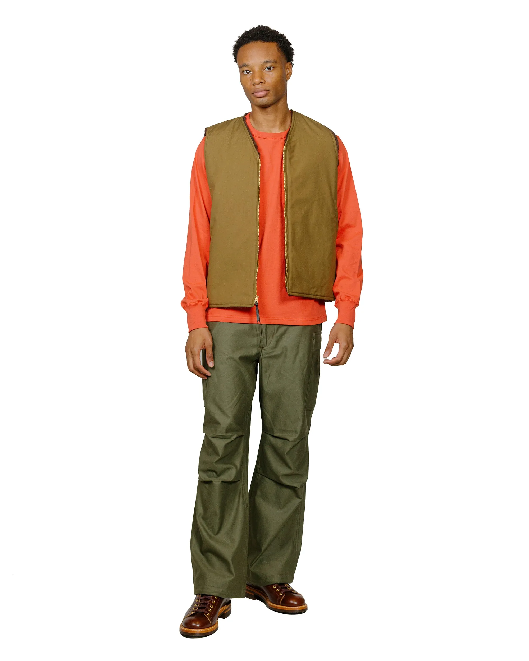 The Real McCoy's MC24019 Pocket Tee L/S Scarlet Bohemian freedom