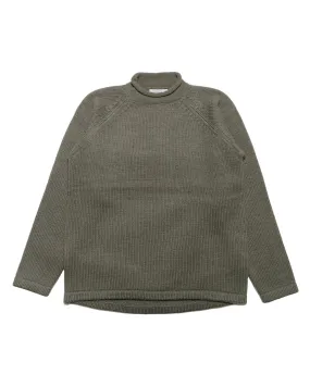Street Layer nonnative Adventurer Roll Neck Sweater Wool Yarn Khaki