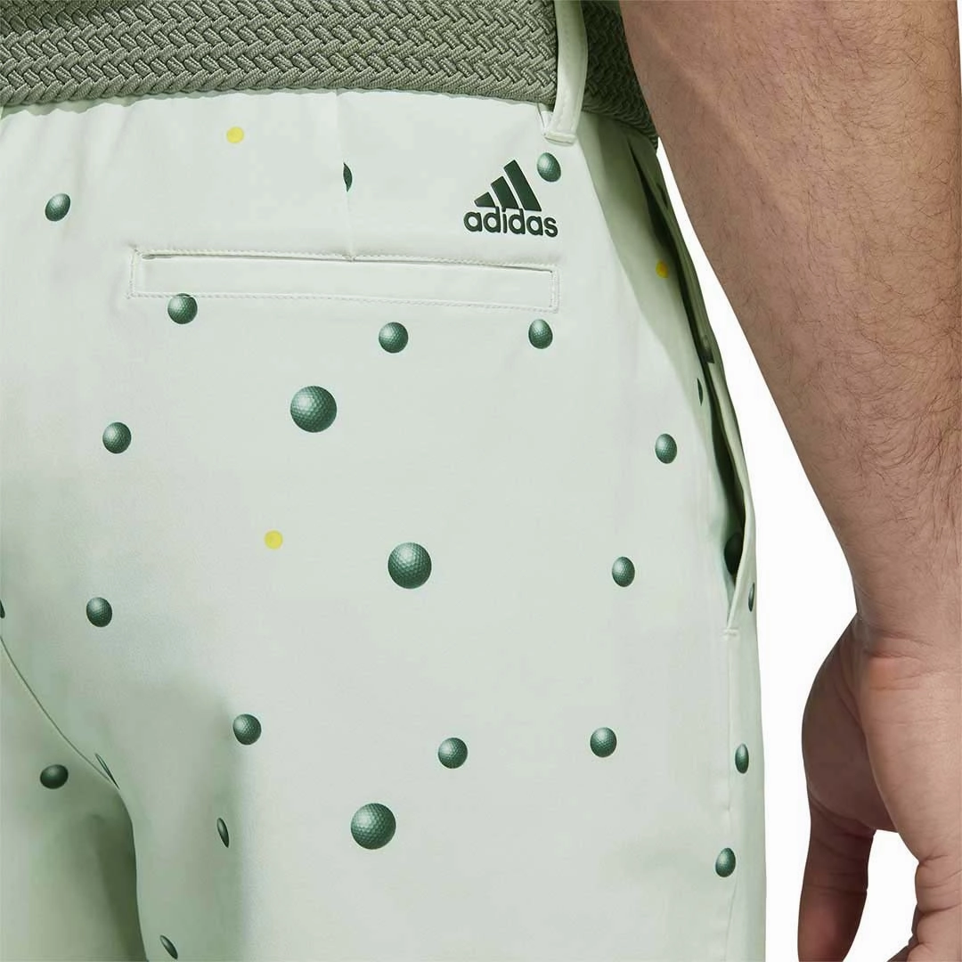 Urban Fit Breathable Underarm Gussets adidas - Men's Ultimate365 Print Golf Shorts (HF6544)