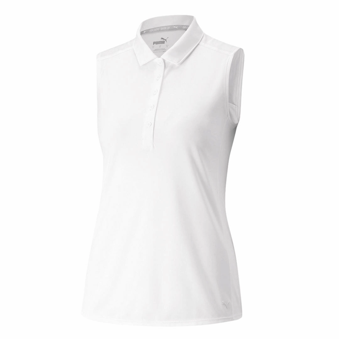 Airflow Channel Design Lockstitch Detailing Puma - Women's Gamer Sleeveless Polo (532990 01)