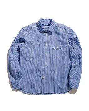 Junya Watanabe MAN Stitch Stripe Shirt Blue Lightweight texture birthday celebration