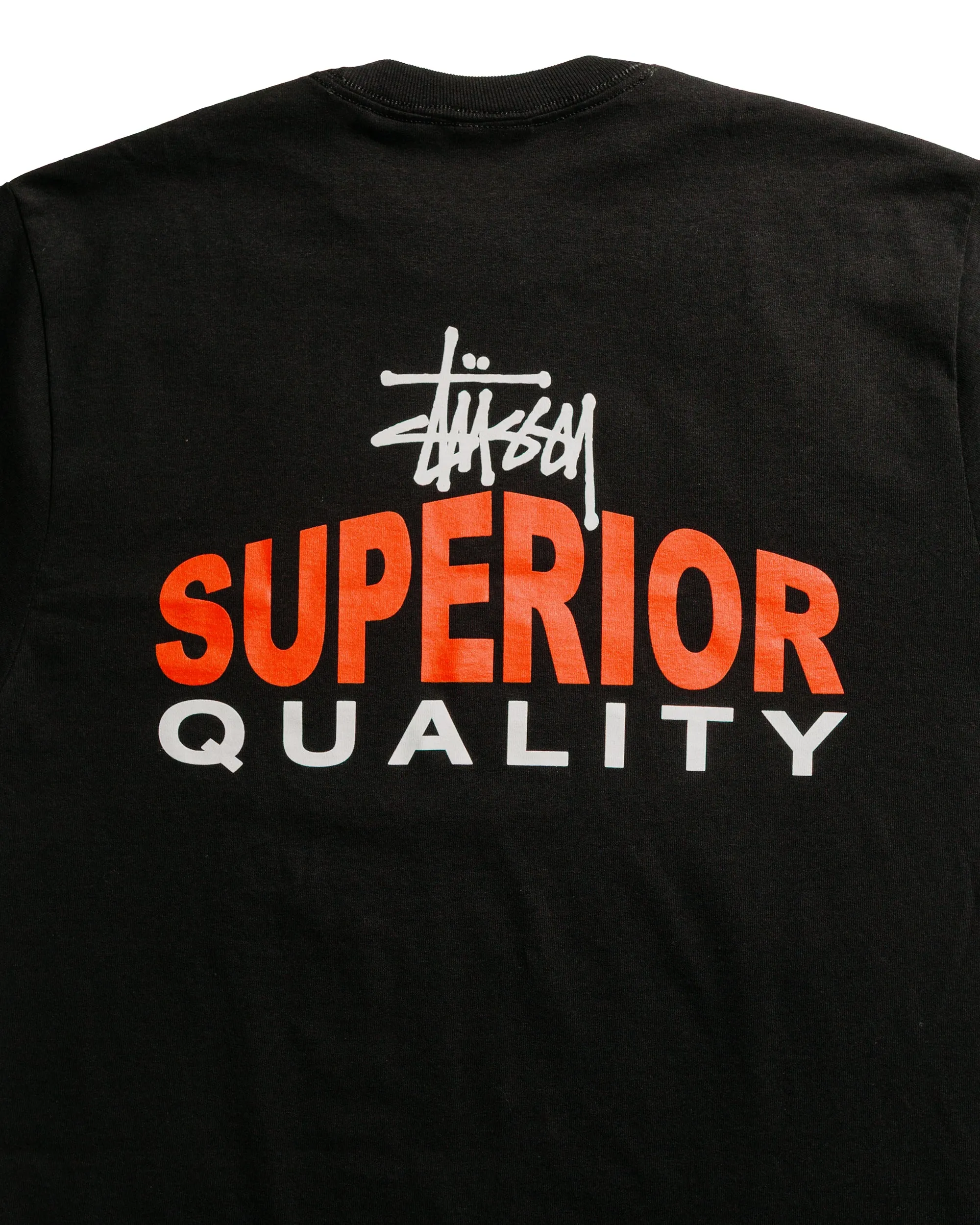 Feminine Touch EasyCareFabric St??ssy Superior Quality Tee Black