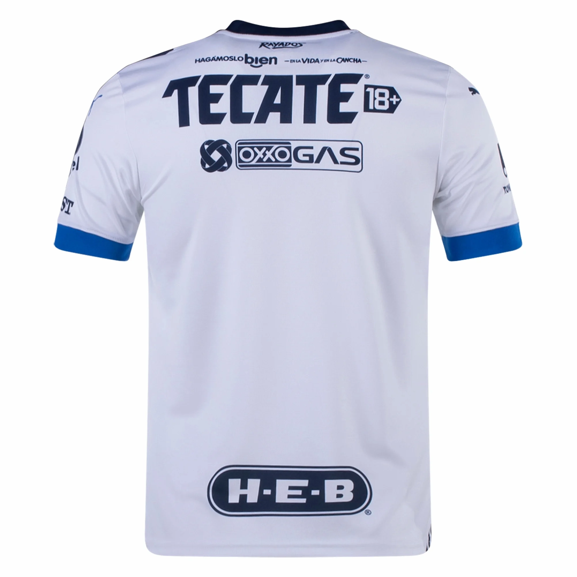 Puma Monterrey Authentic Away Jersey 23/24 (Puma White) sprint training Adjustable Hem Drawcord