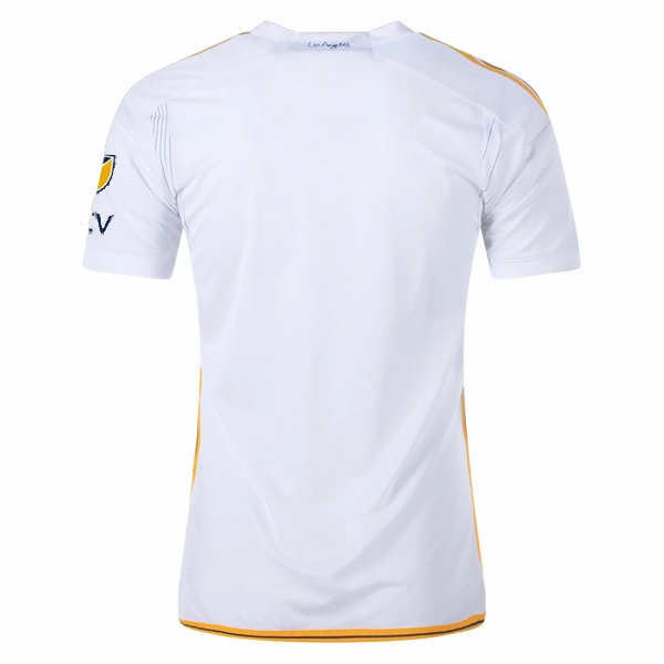 Temperature Regulating Lining Quick Access Side Vents adidas LA Galaxy Home Jersey w/ MLS   Apple TV Patches 24/25 (White/Yellow/Navy)