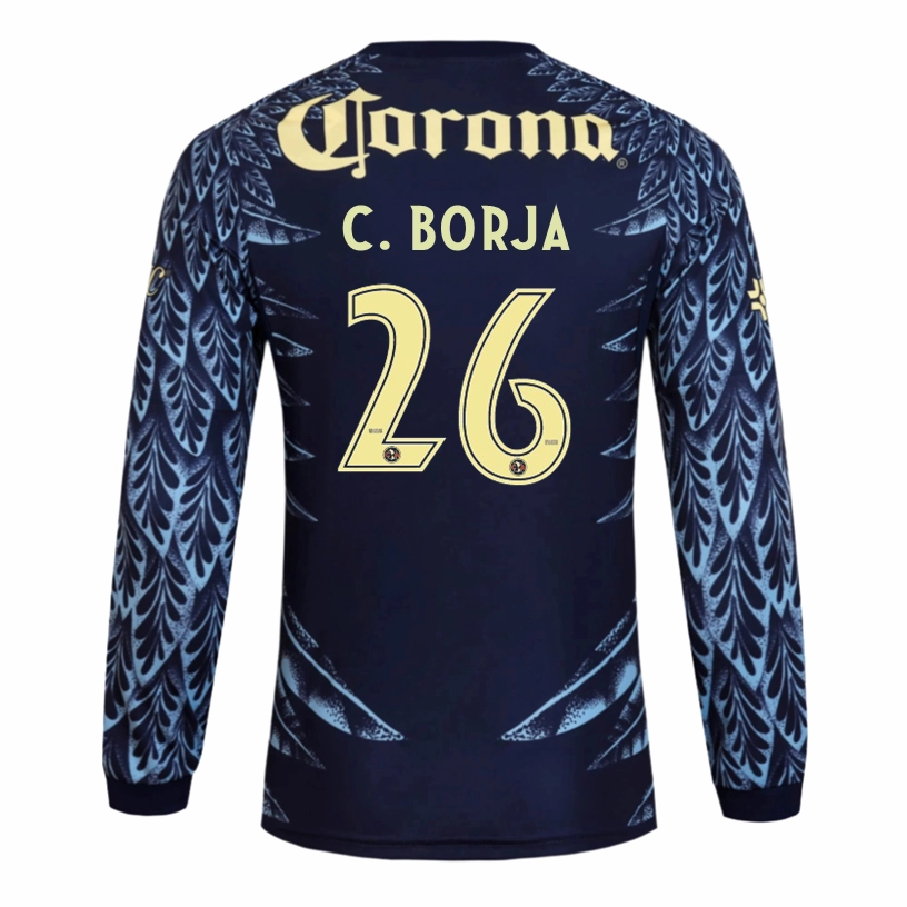 Durable Blends adidas C. Borja Club Am??rica 25/26 Away Long Sleeve Jersey (Blue)