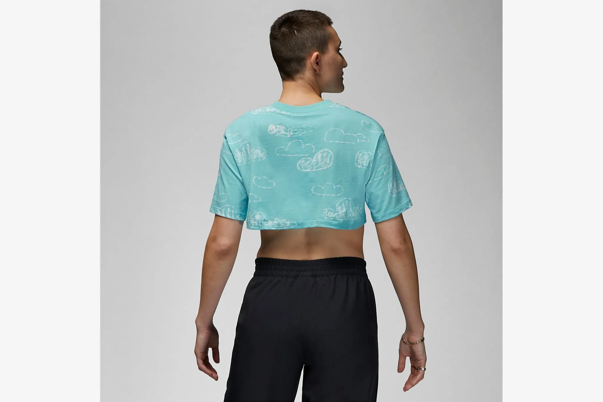 BreathableLining Noble Grace Jordan "Artist Series by Parker Duncan T-shirt - W - Bleached Aqua