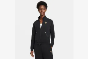 Nike "Court Full-Zip" Tennis Jacket W - Black / Multi Comfort Fit