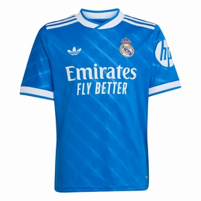 Real Madrid 25/26 Third Short Sleeve Jersey Youth Sweat Ready