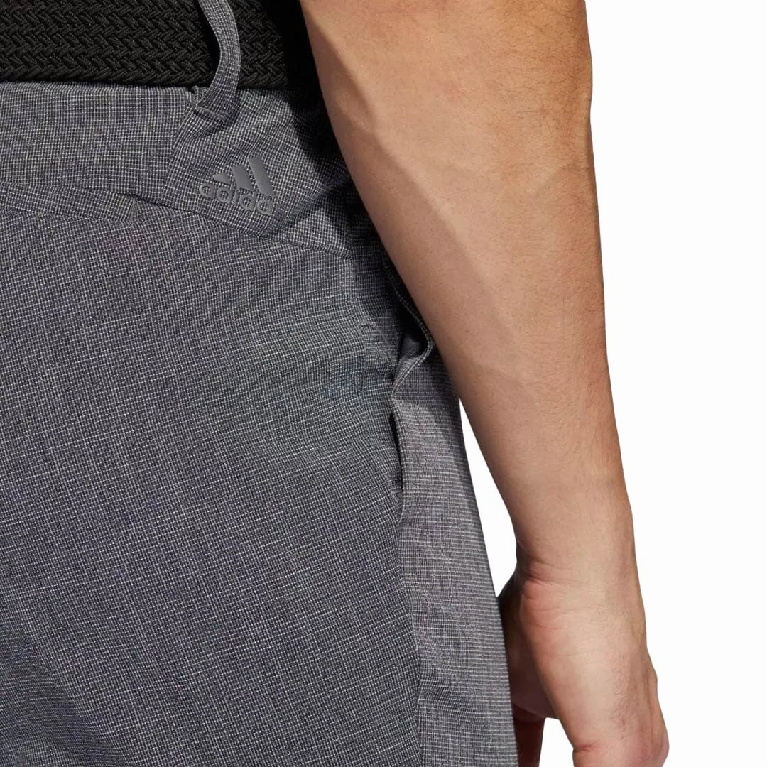 adidas - Men's Crosshatch Golf Pants (HA6214) Fade Resistant Dye