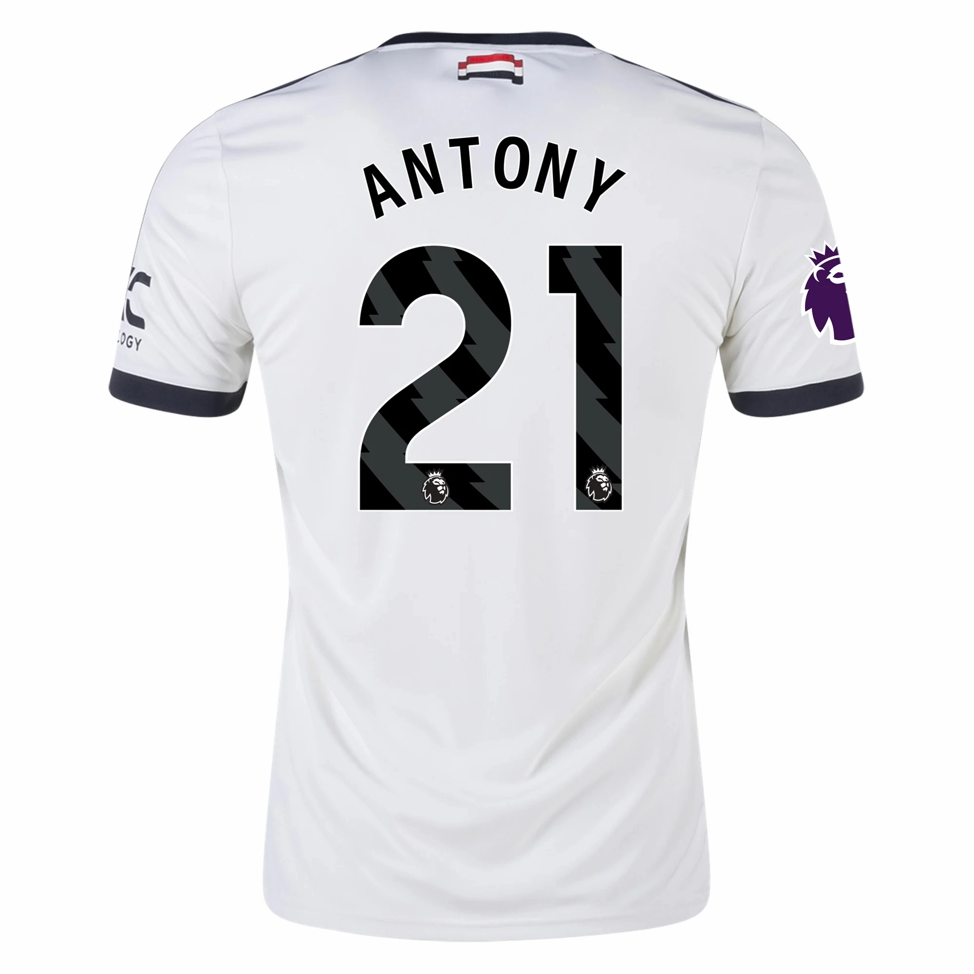 adidas Manchester United Antony Third Jersey w/ EPL Patch 24/25 (Off White) Breathable mesh lining