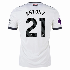 Friction Free adidas Manchester United Antony Third Jersey w/ EPL Patch 24/25 (Off White)