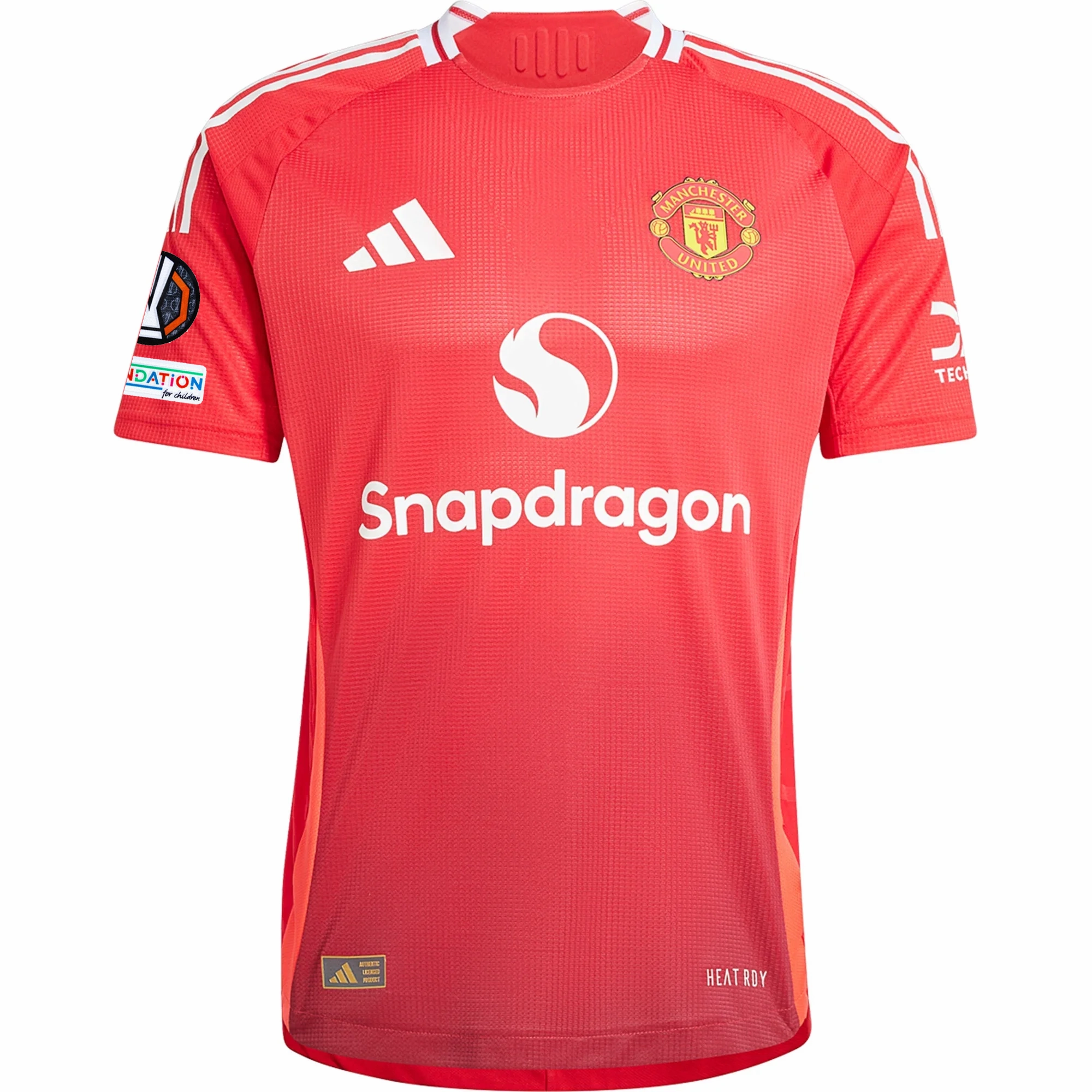 Core Movement Stretch Comfort adidas Manchester United Authentic Harry Maguire Home Jersey w/ Europa League Patches 24/25 (MUFC Red/Bright Red)