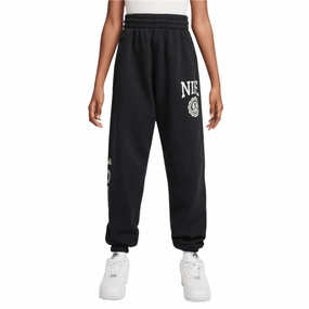 Smooth Fabric ArticulatedJoints Girl's Sportswear Club Fleece Loose Pants