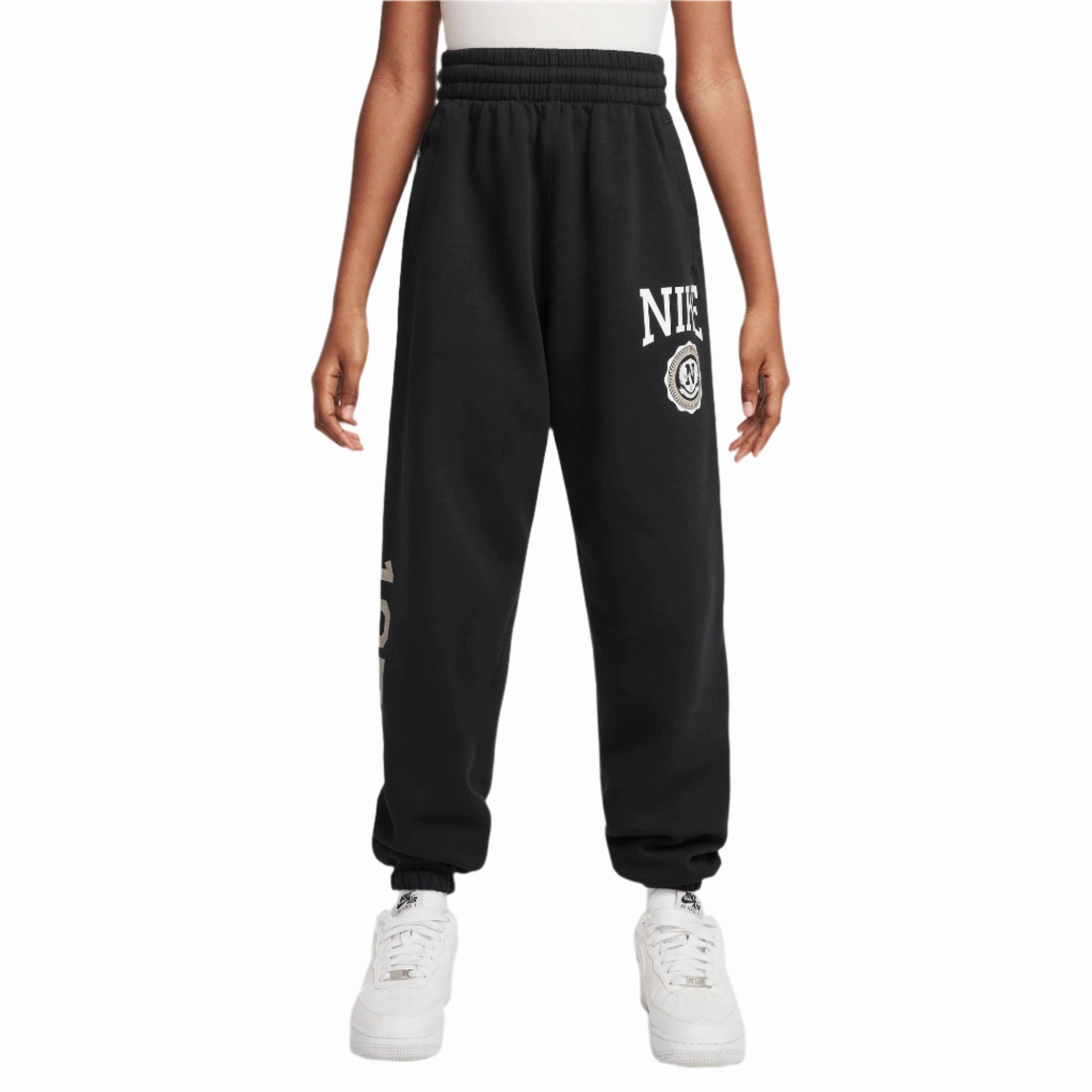 AbrasionResistant Reversible design Girl's Sportswear Club Fleece Loose Pants