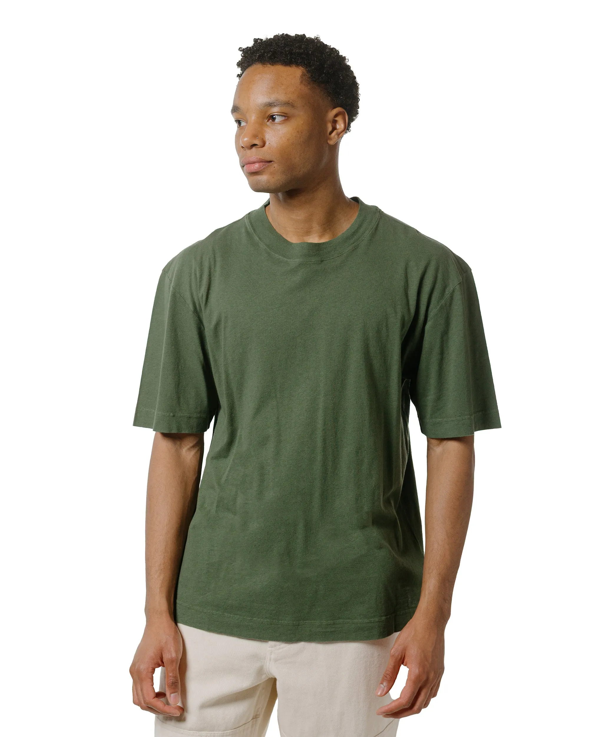 Beachwear MHL Simple T-Shirt Organic Cotton Linen Jersey Grass