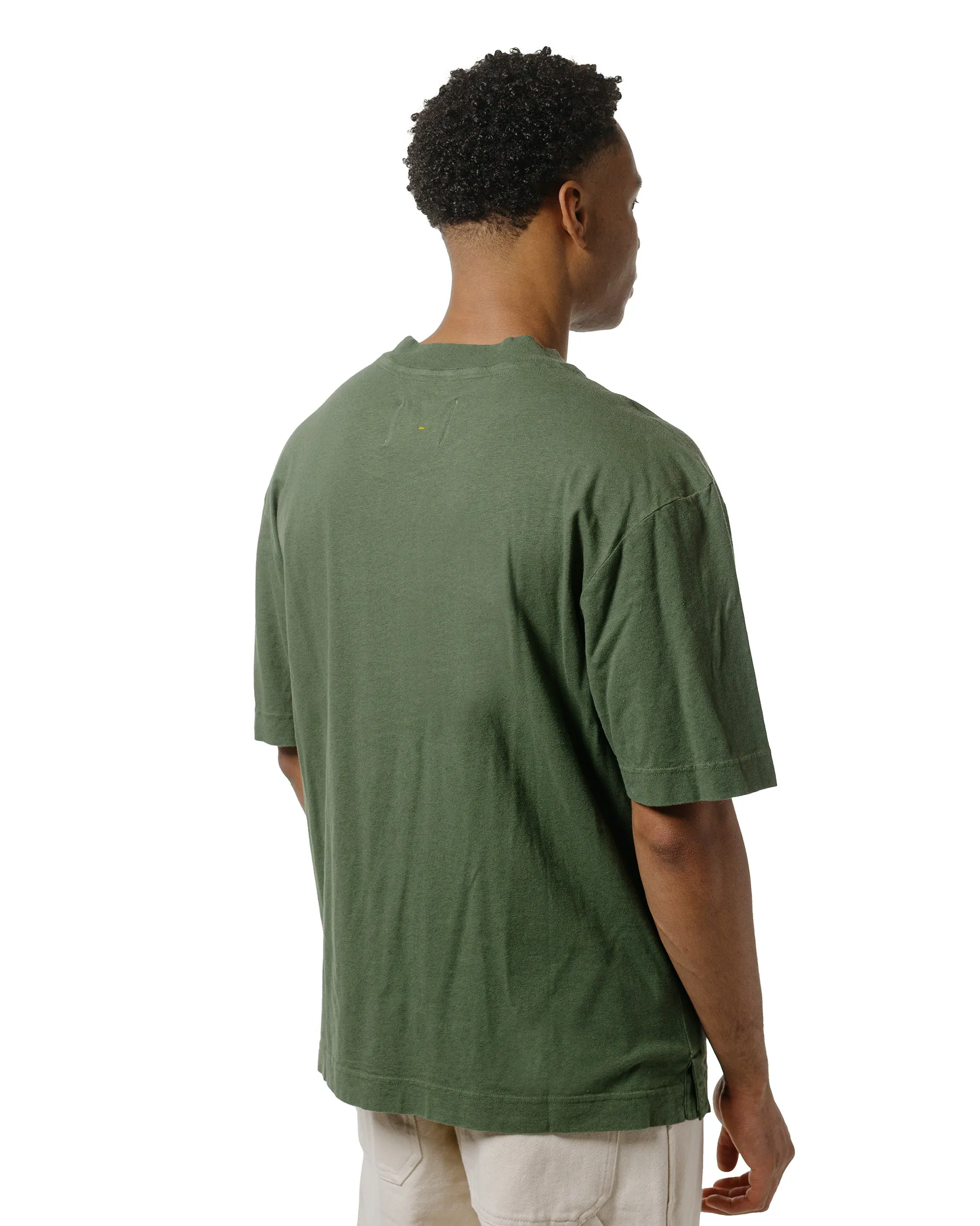 Collared winter warmth MHL Simple T-Shirt Organic Cotton Linen Jersey Grass