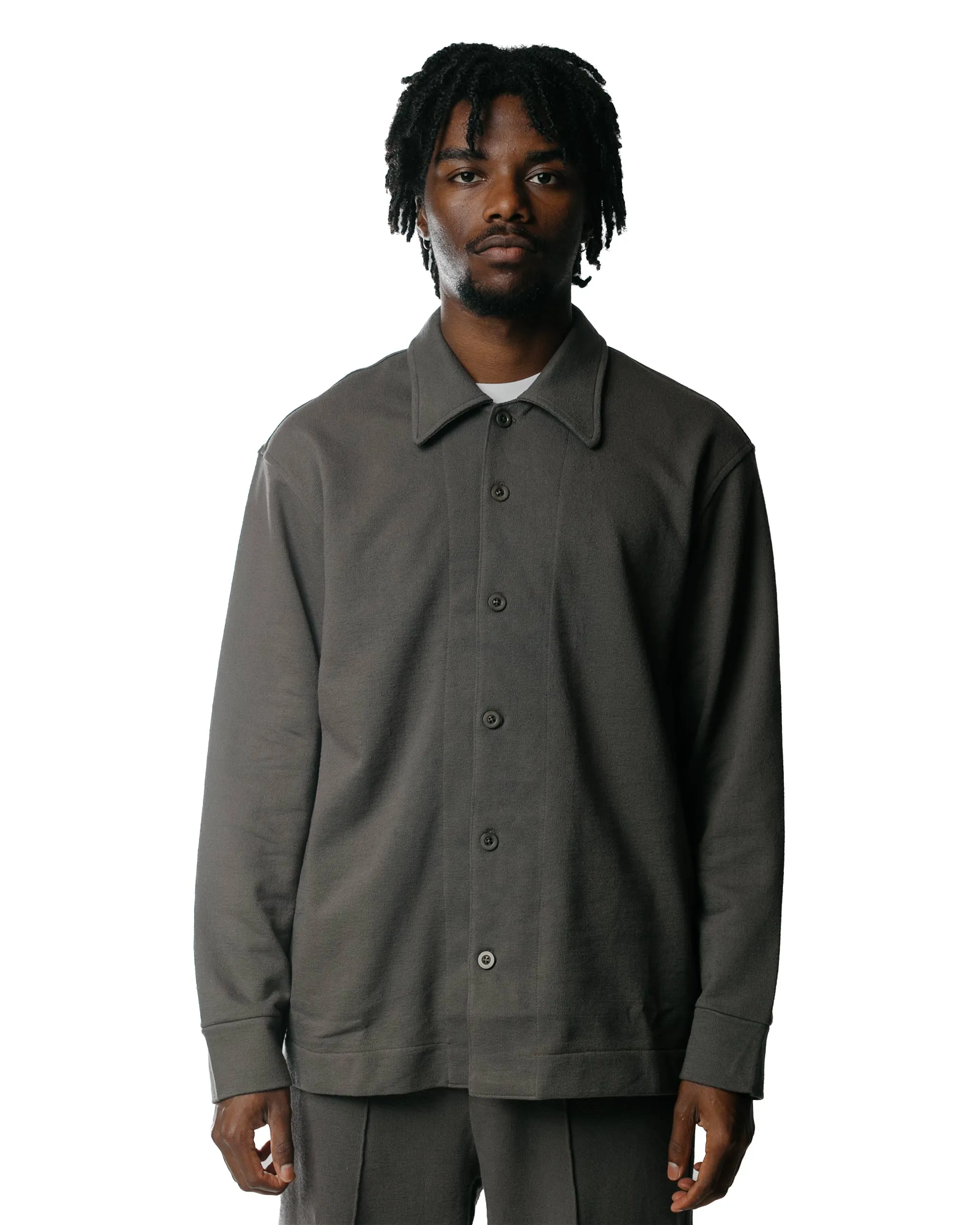 Lady White Co. Francisco Button Down Solid Grey decorative element