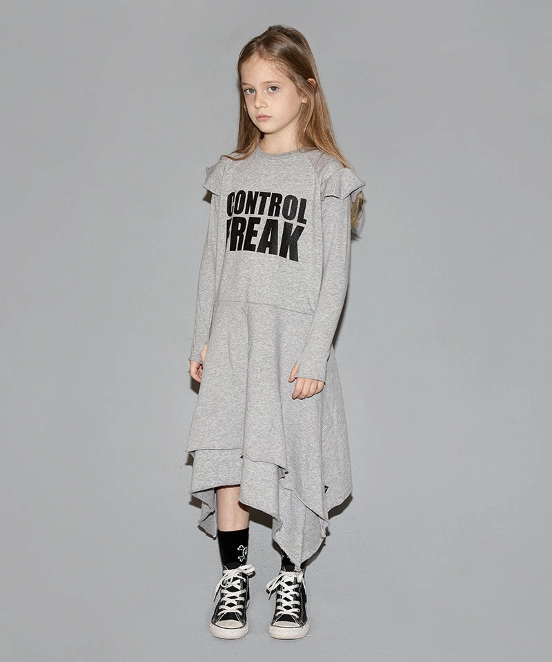 NU1980 Control Freak Dress, Heather Grey Perfectly Styled Elegant Appearance