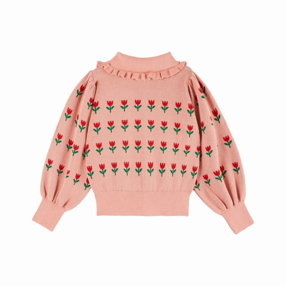Emile et Ida Flower Cardigan, Blossom Tear Resistant Weave Ergonomic Shoulder Fit