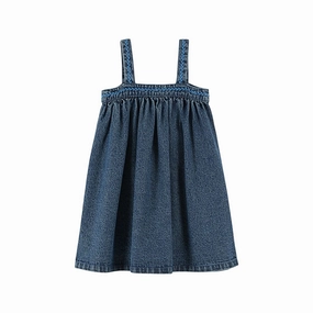 Refined Mood Emile et Ida Loose Dress with Straps, Denim