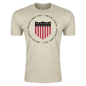 Street Trendy Football Machine United States Centennial T-Shirt (Heather Oatmeal)