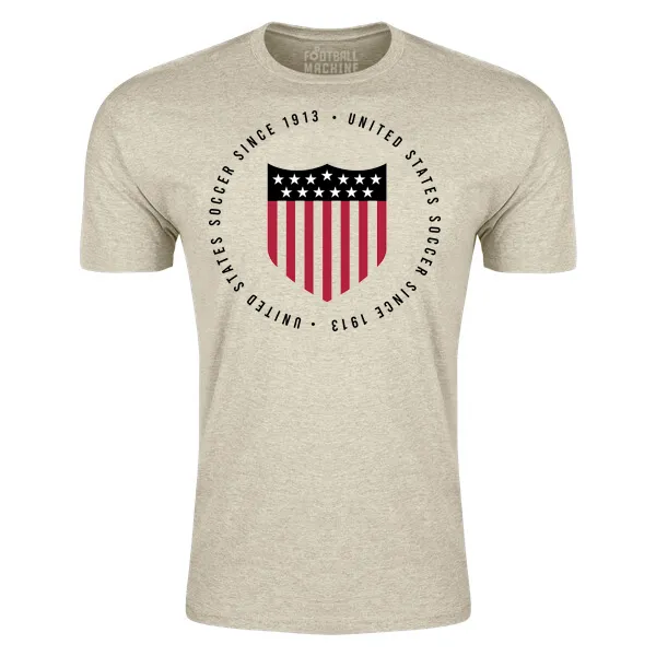 Street Trendy Football Machine United States Centennial T-Shirt (Heather Oatmeal)