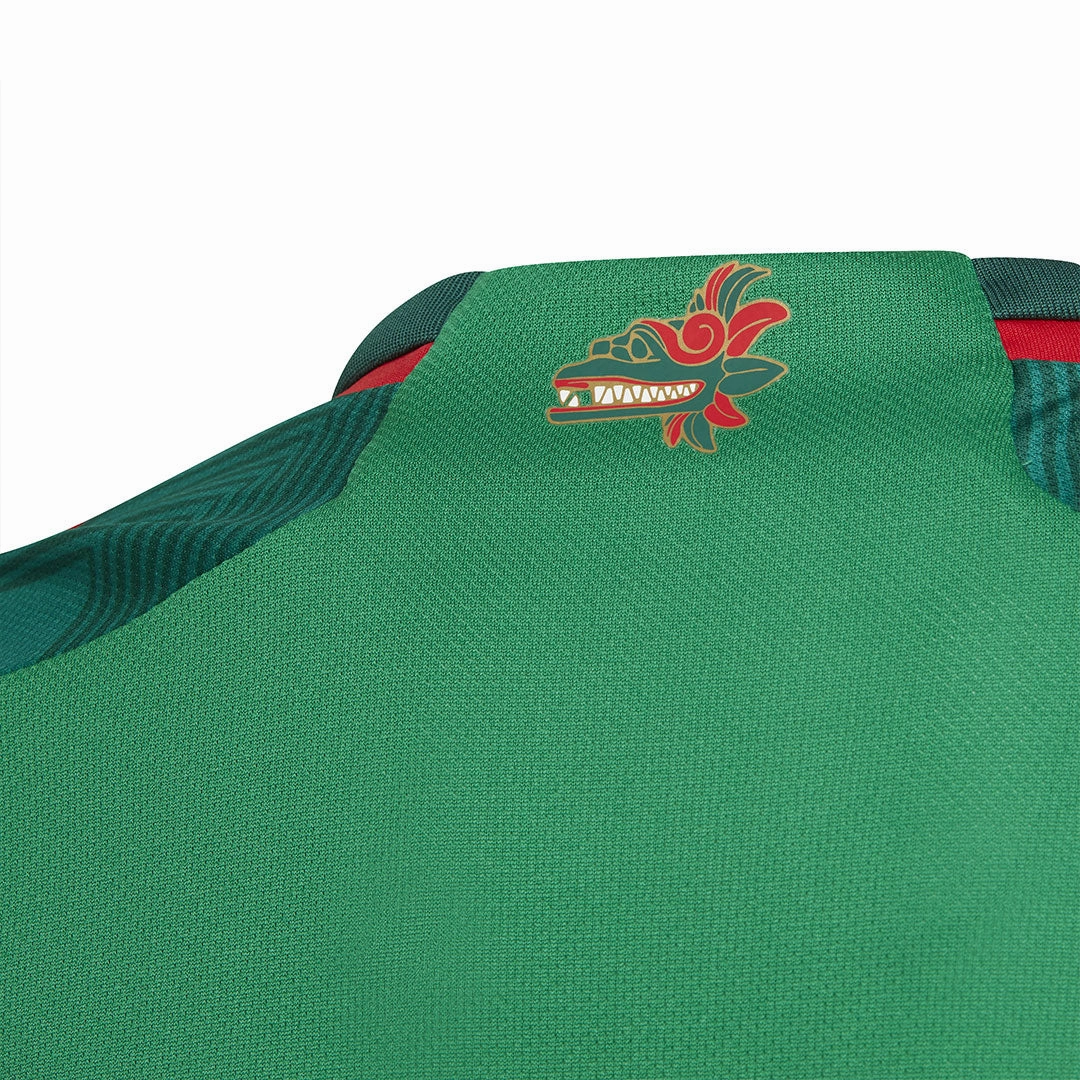 adidas - Kids' (Youth) Mexico 22 Home Jersey (HE8848) Lightweight Interlock Knit