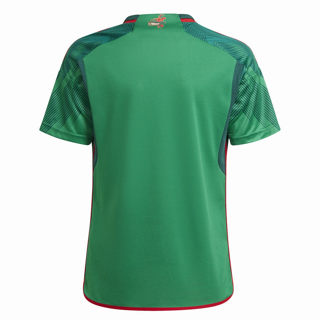 adidas - Kids' (Youth) Mexico 22 Home Jersey (HE8848) Oversized Fit Flexible Knit Construction