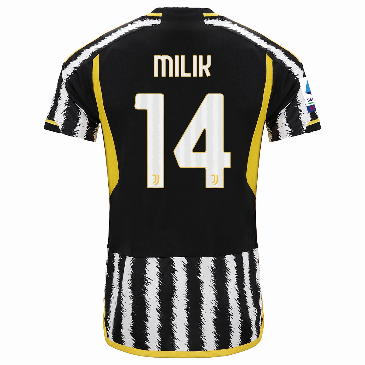 Brushed Inner Lining adidas Milik Juventus Home Jersey w/ Serie A Patch 23/24 (Black/White)