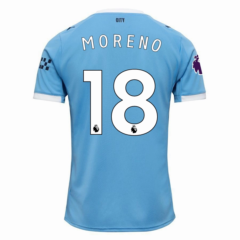 Core Layer Motion Base Puma Stefan Ortega Moreno Manchester City Home Jersey 25/26 w/ EPL   Sponsor Patch (Team Light Blue/Puma White)