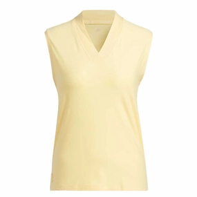 Comfortable Layers Contrast Binding Trim adidas - Women's Go-To Sleeveless Polo (HI1733)