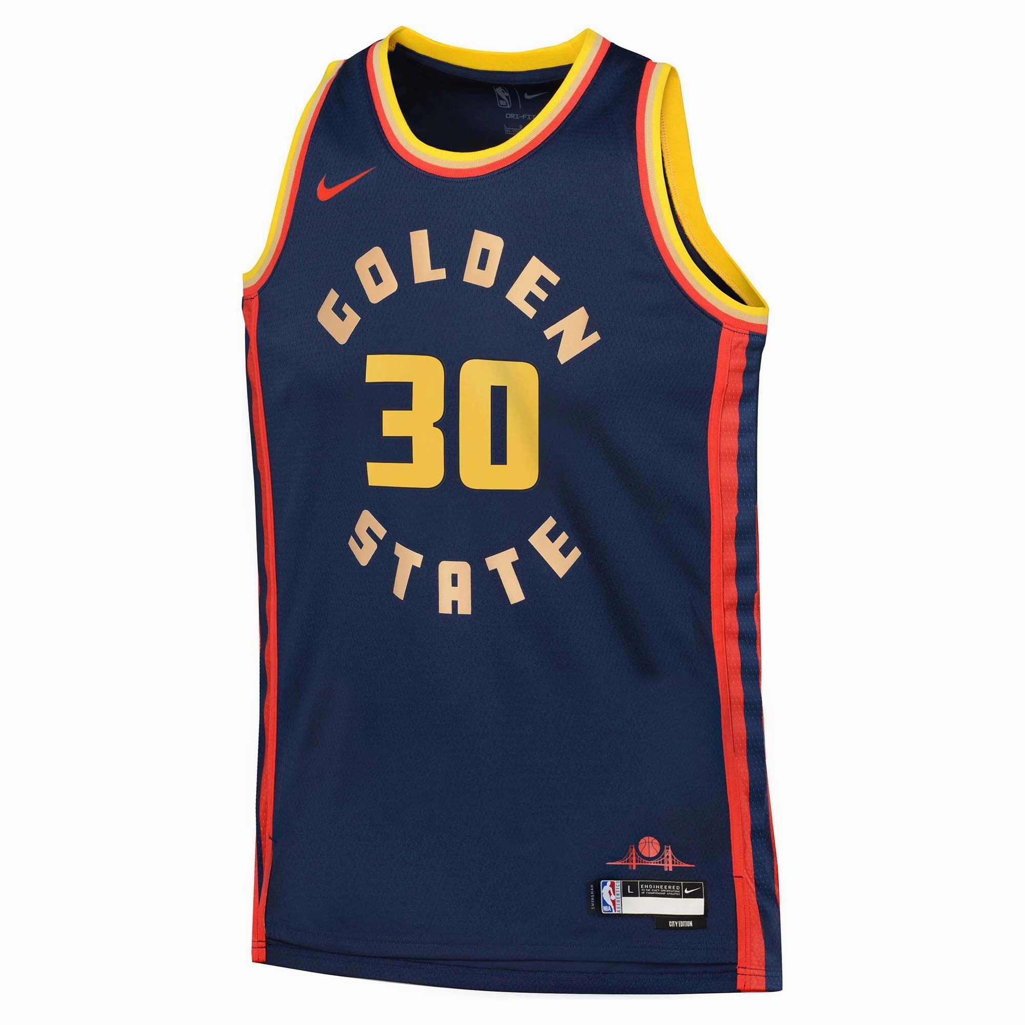 Interlock Knit Structure Junior's NBA Golden State Warriors Steph Curry 2024/25 City Edition Swingman Jersey