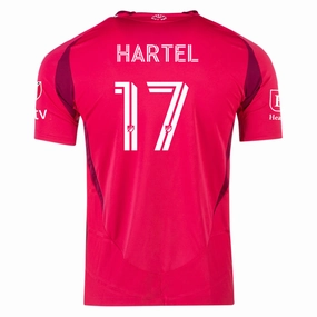 adidas Marcel Hartel St. Louis FC Authentic Home Jersey 25/26 (Power Pink) Odor Control Technology
