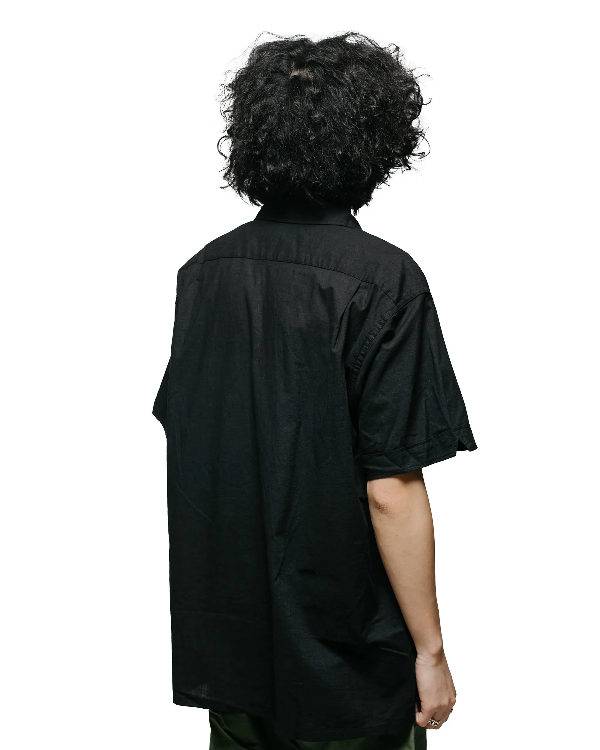 Engineered Garments Camp Shirt Black Cotton Handkerchief Mountain Retreat
